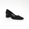 Genuine leather women high-heel shoe