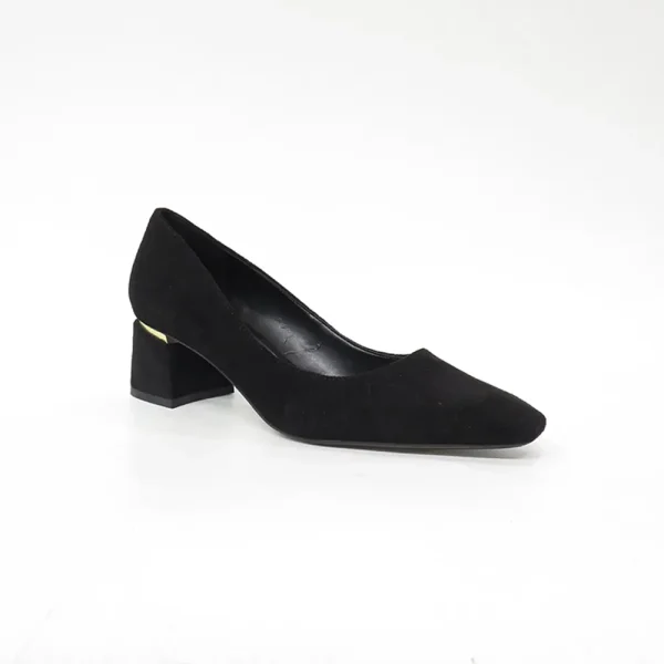 Genuine leather women high-heel shoe