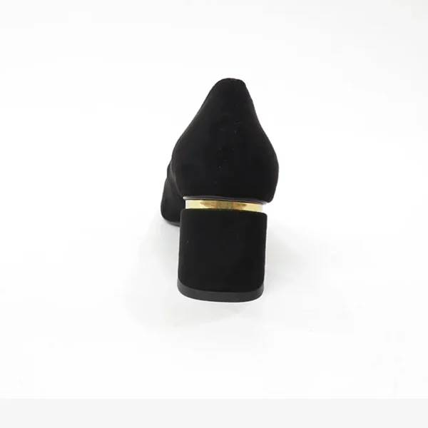 Genuine leather women high-heel shoe