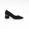 Genuine leather women high-heel shoe