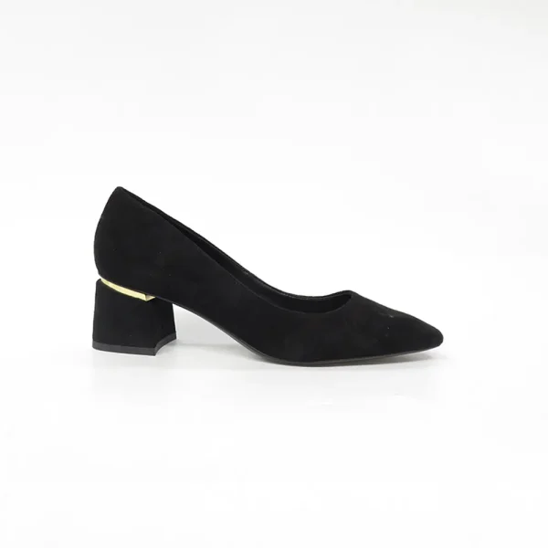 Genuine leather women high-heel shoe