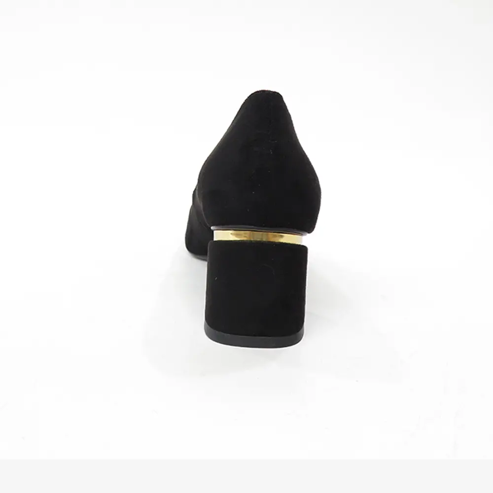 Genuine leather women high-heel shoe