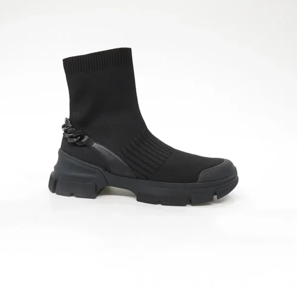 Wholesale height 13cm women fashionable fly-knit boots shoe