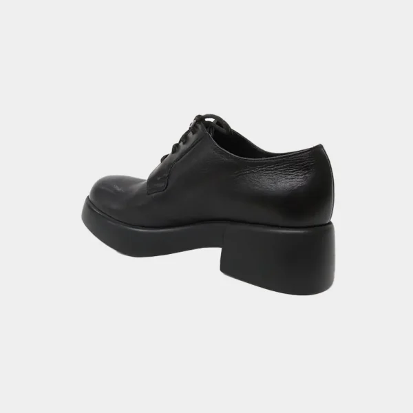 Genuine leather height 6cm women fashionable round toe dress shoe