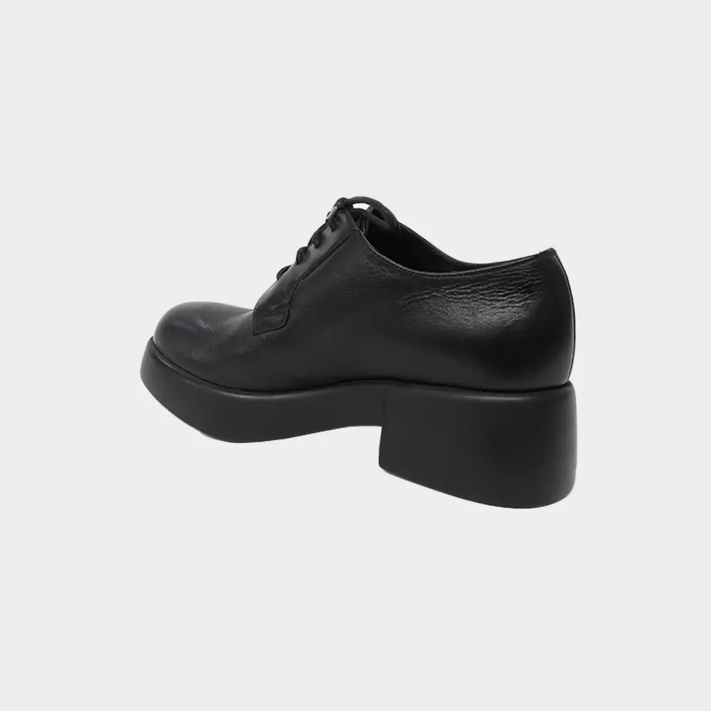 Genuine leather height 6cm women fashionable round toe dress shoe