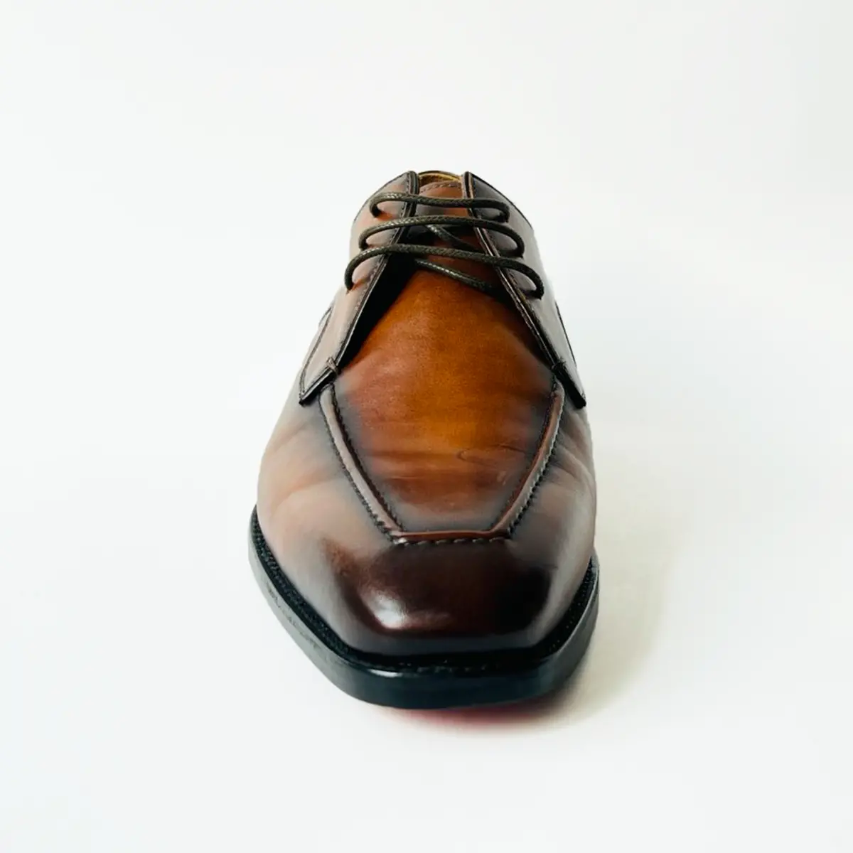 Wholesale height 7cm fashion men dress shoe in light brown genuine leather with lace