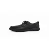 Wholesale height 7cm men casual shoe in black genuine leather