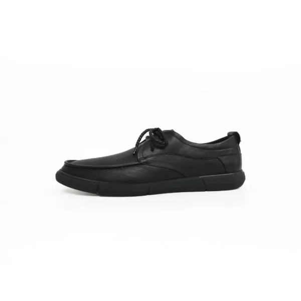 Wholesale height 7cm men casual shoe in black genuine leather