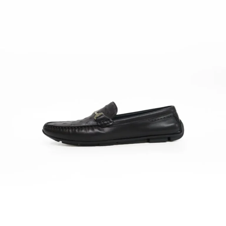 Wholesale men casual shoe in black genuine leather