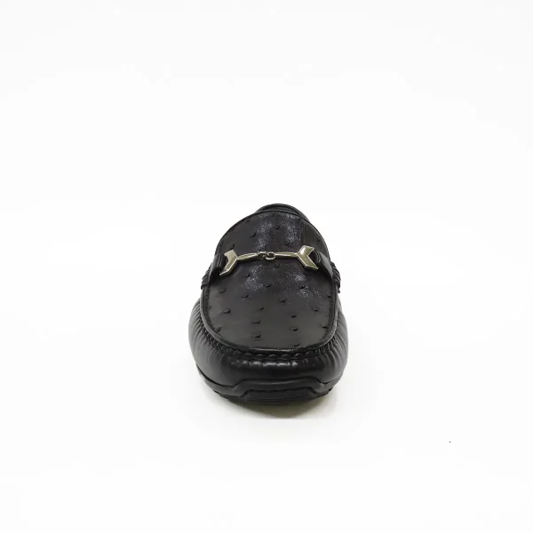 Wholesale men casual shoe in black genuine leather