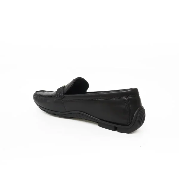 Wholesale men casual shoe in black genuine leather