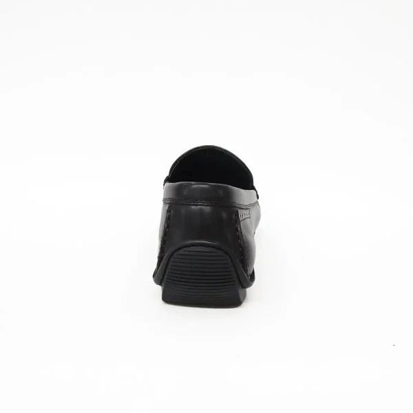 Wholesale men casual shoe in black genuine leather