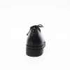 Women pointed toe dress shoe in black genuine leather